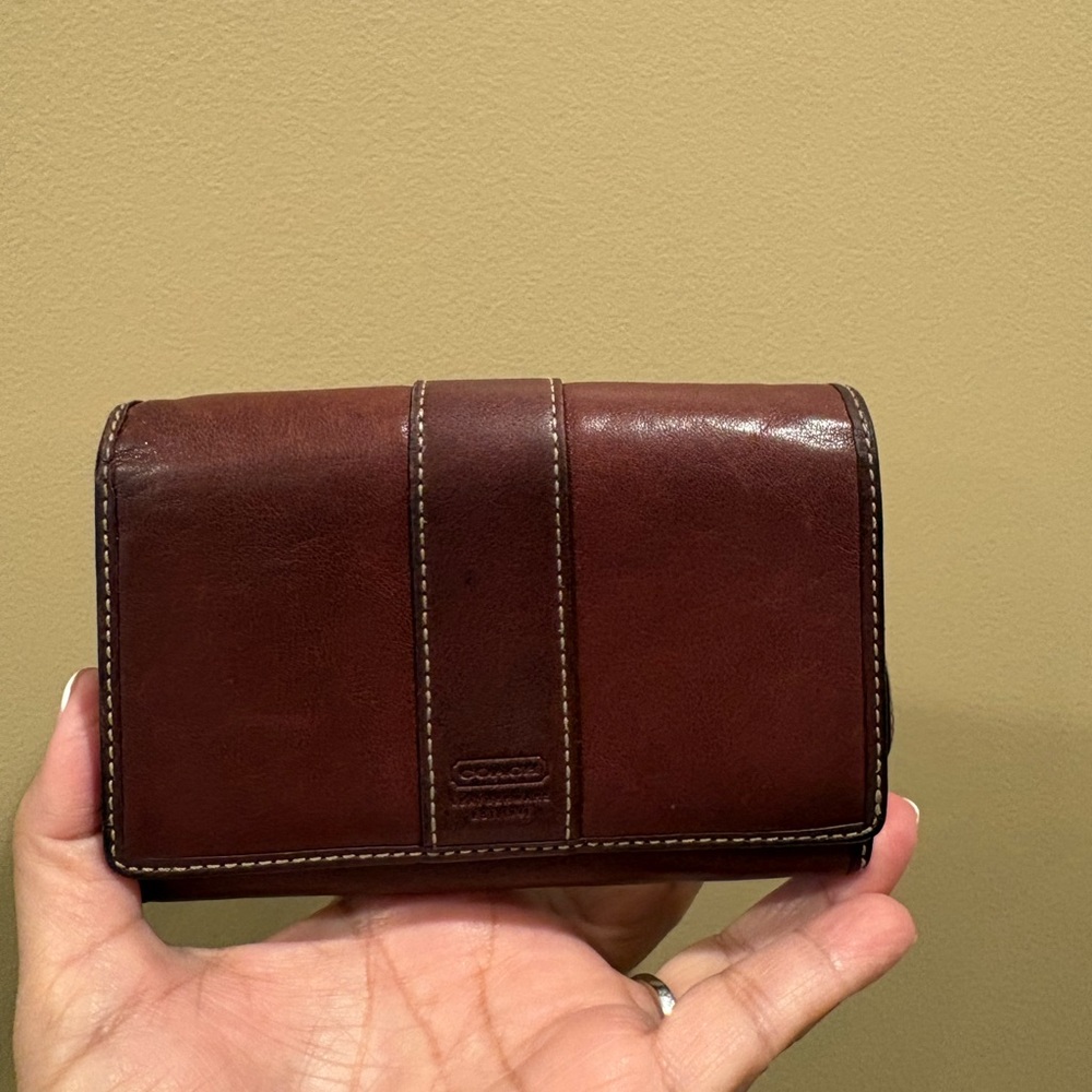Vintage Coach Hamptons Rare Oxblood  Wallet